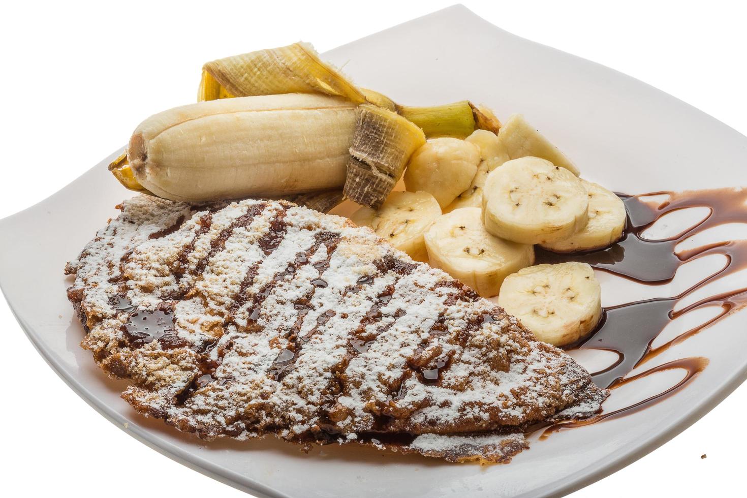 Banana pastry on white 12836872 Stock Photo at Vecteezy
