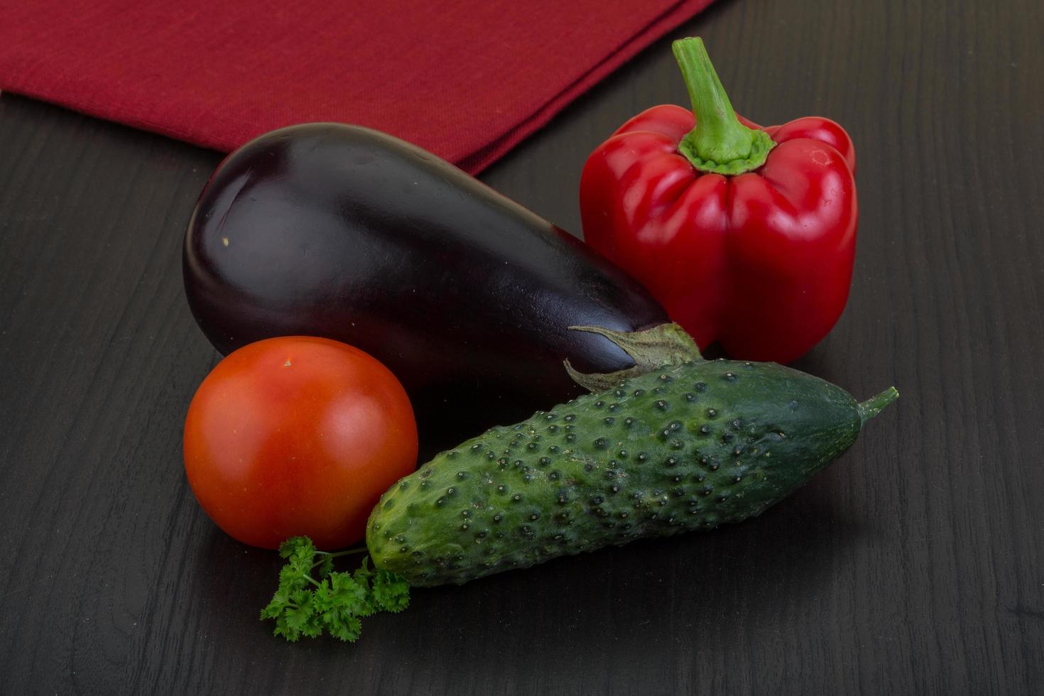 Vegetable on wood photo