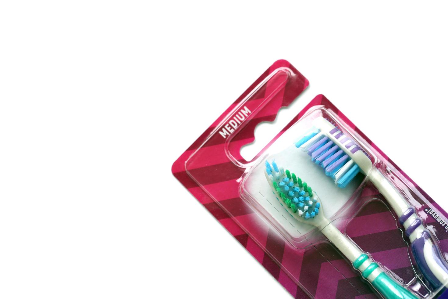 TERNOPIL, UKRAINE JUNE 23, 2022 Colgate toothbrushes, a brand of oral