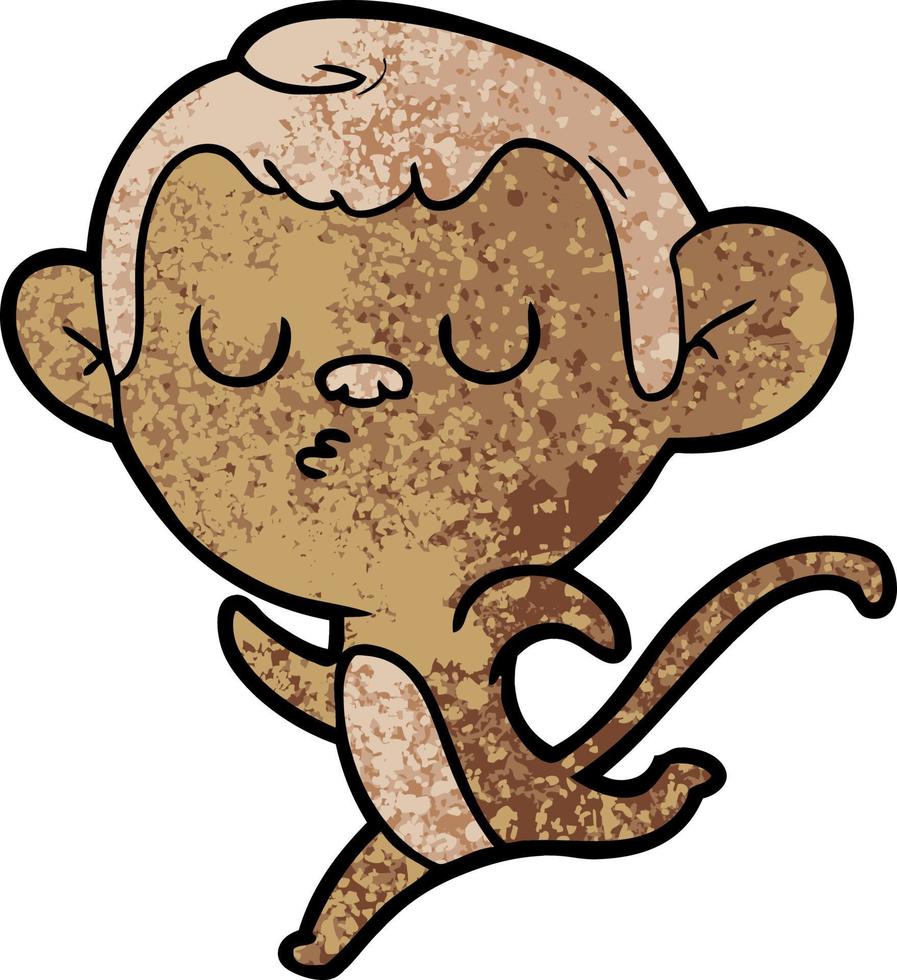 Cartoon monkey character vector