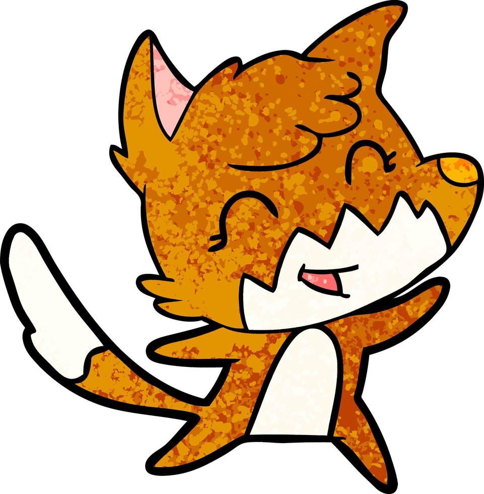 Vector fox character in cartoon style