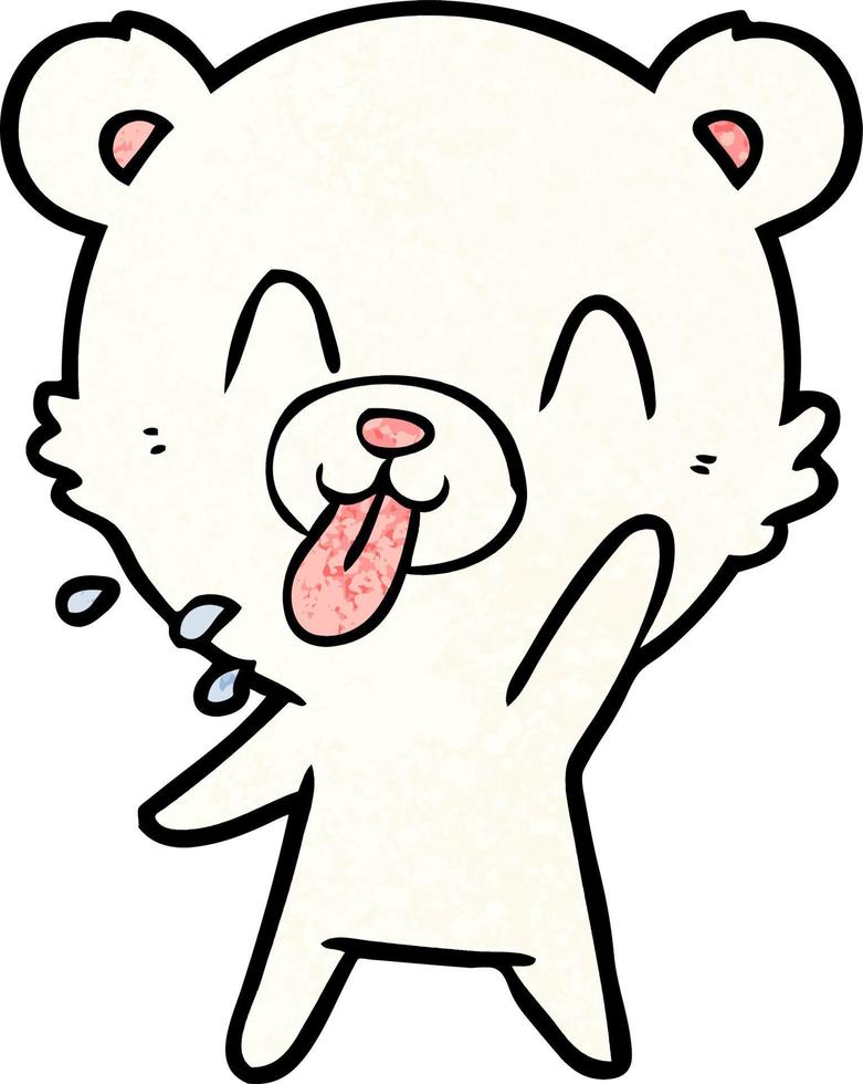 Vector polar bear character in cartoon style