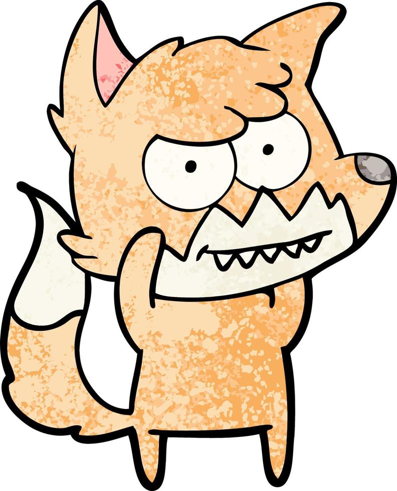Vector fox character in cartoon style