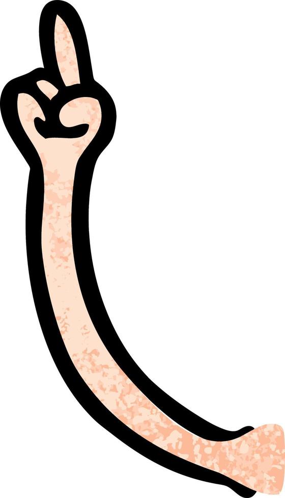 Vector arm in cartoon style