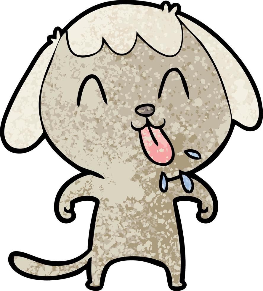 Vector dog character in cartoon style