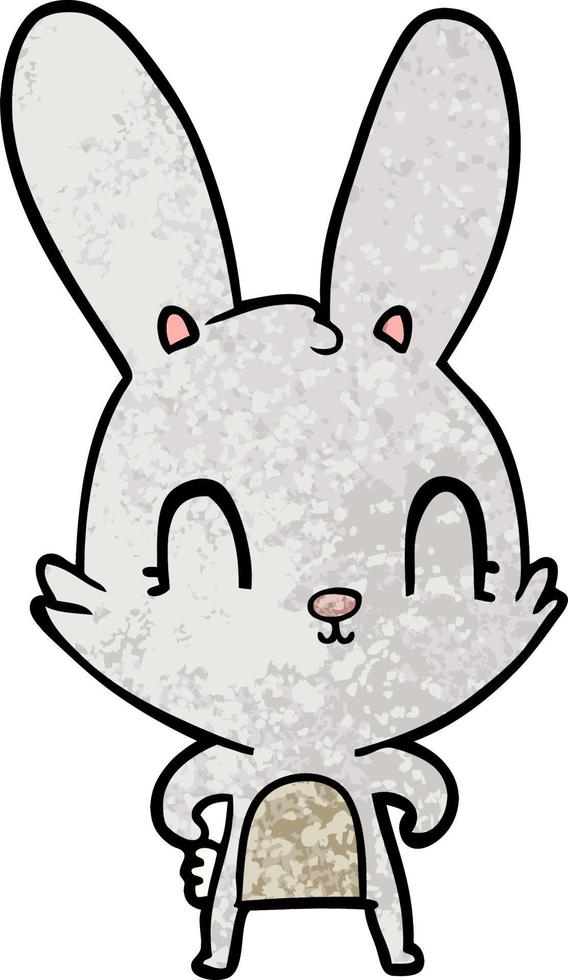 personaje de conejo de dibujos animados vector