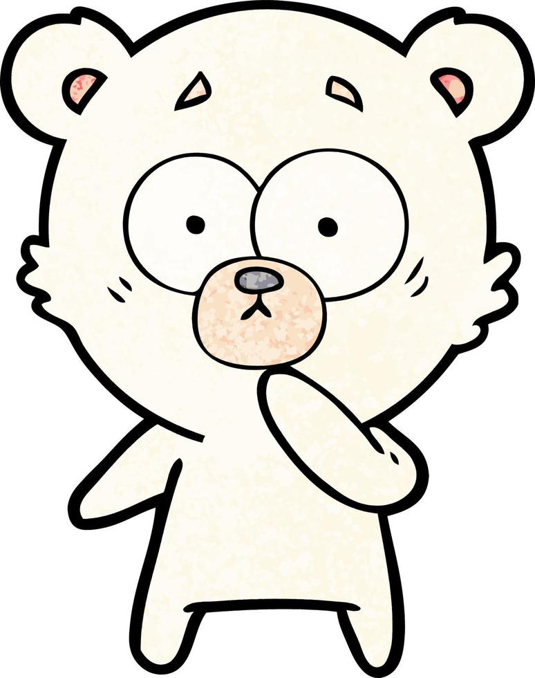 Cartoon polar bear character vector