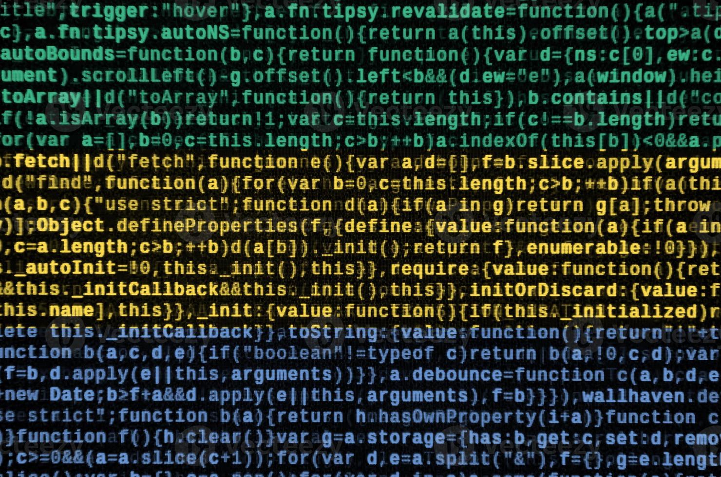 Gabon flag  is depicted on the screen with the program code. The concept of modern technology and site development photo