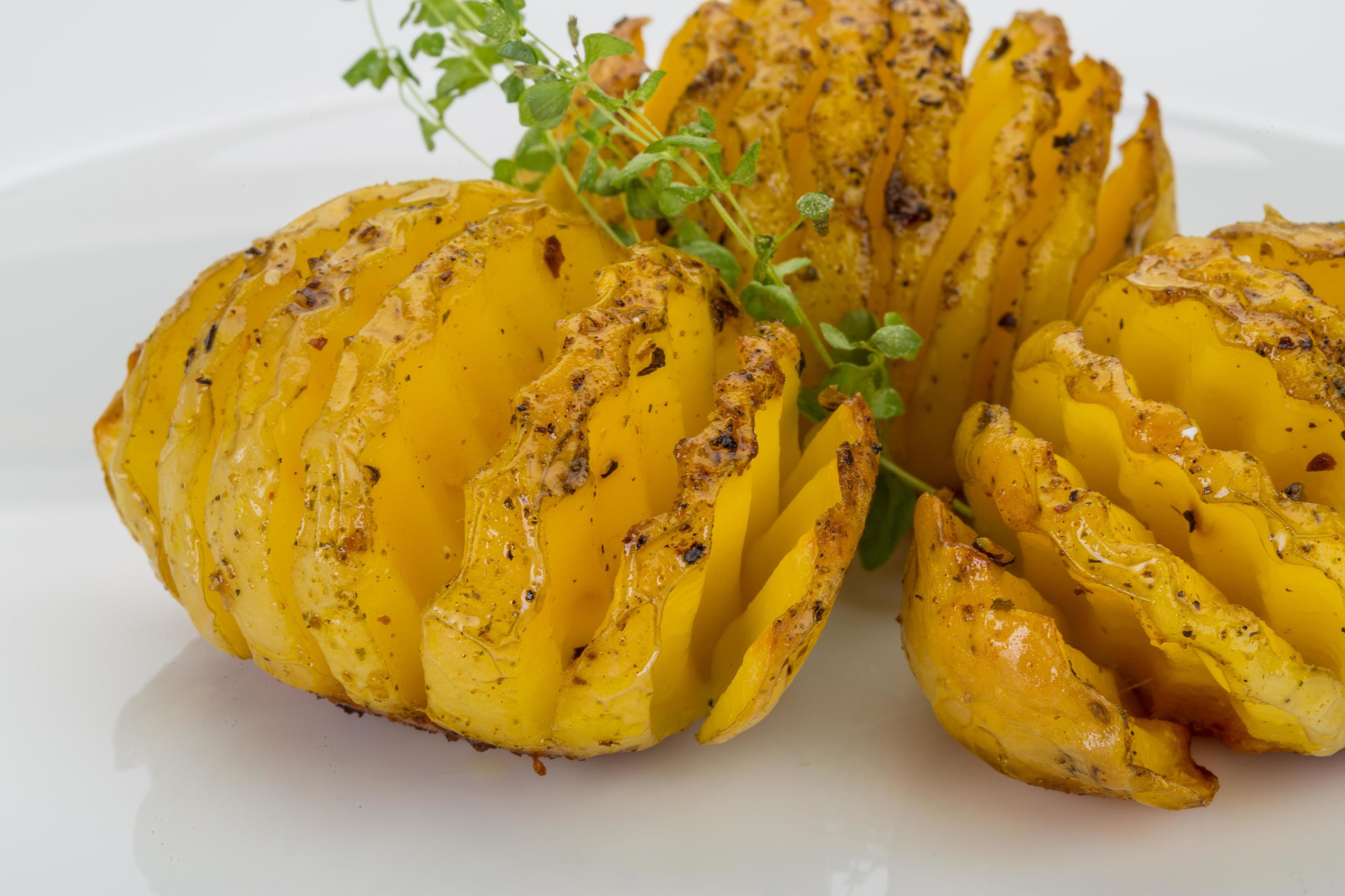 Baked potato dish view 12841336 Stock Photo at Vecteezy