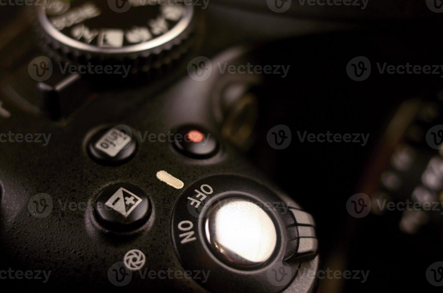 Details of modern digital SLR photocamera photo