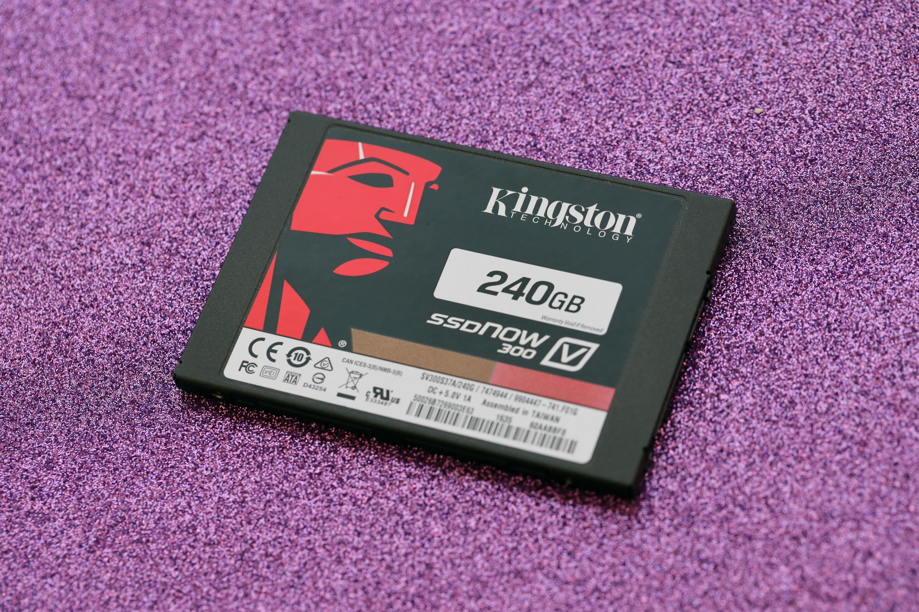 TERNOPIL, UKRAINE - JUNE 20, 2022 Kingston ssdNOW 300 SSD solid state ...