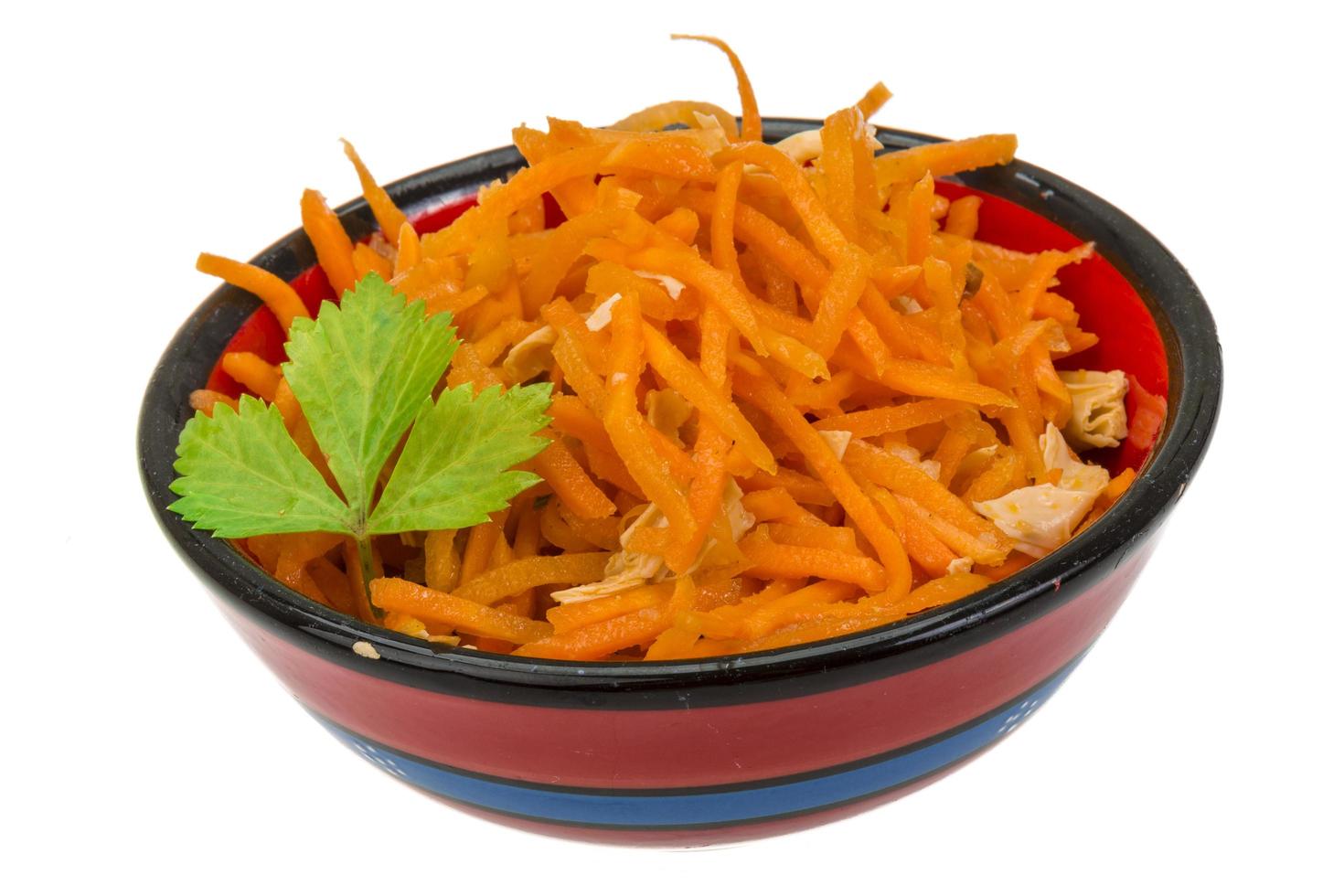 Carrot dish view photo