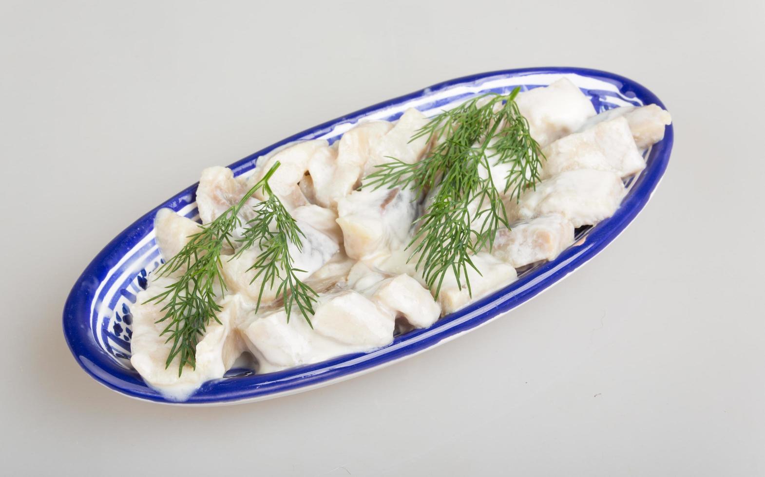 Herring Filet on white photo