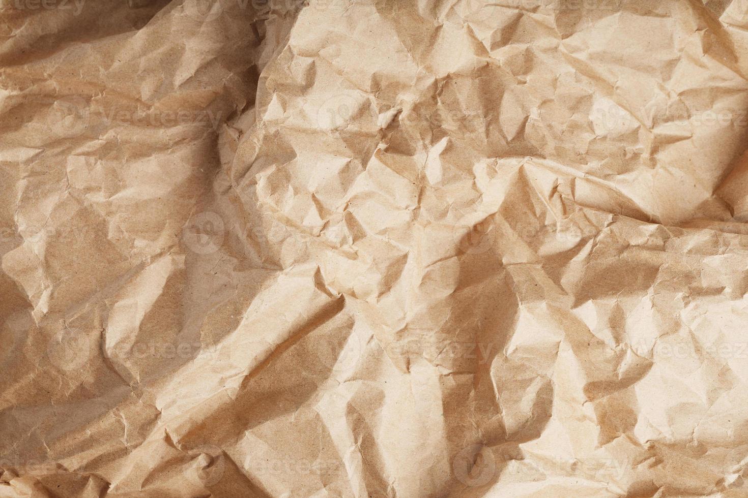 The texture of crumpled packaging paper as an abstract texture background. photo