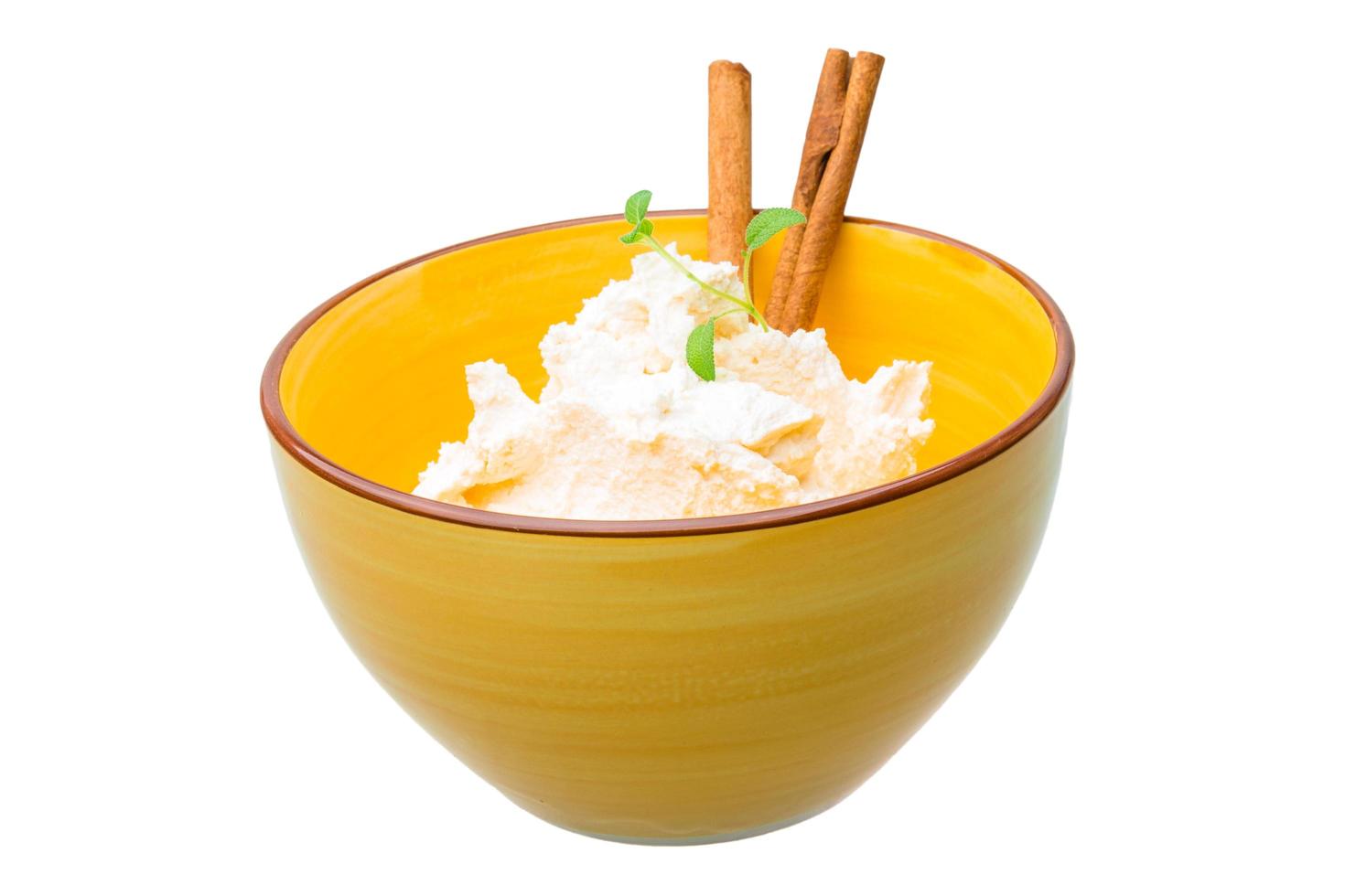 Cottage cheese view photo