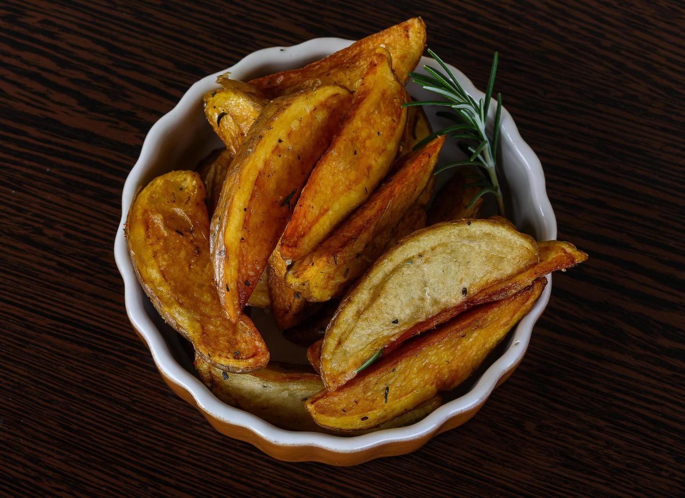 Roasted potato dish view 12843121 Stock Photo at Vecteezy