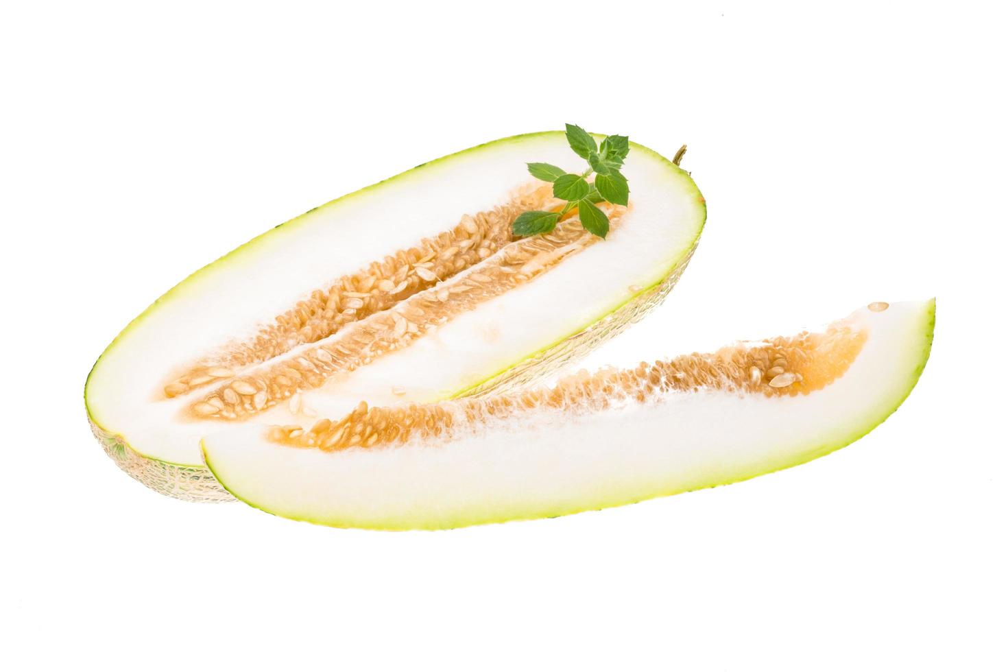 Melon on white photo