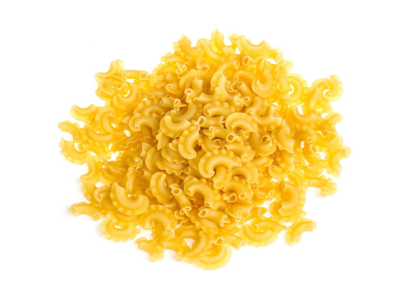 Noodles on white photo