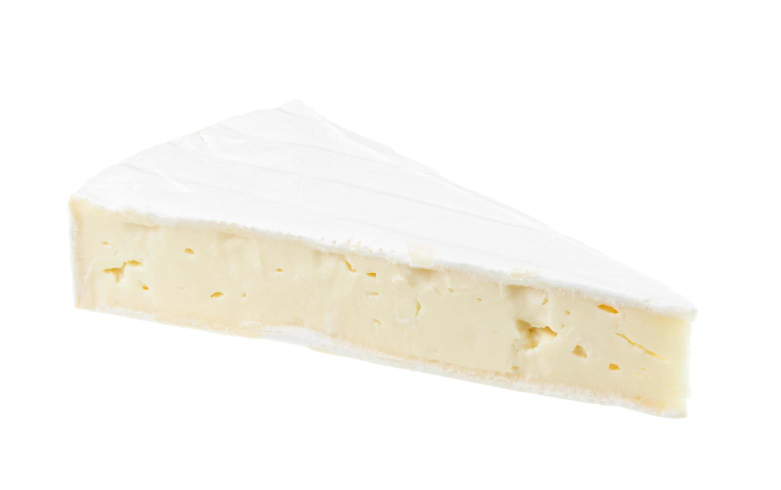 camembert cheese on white photo