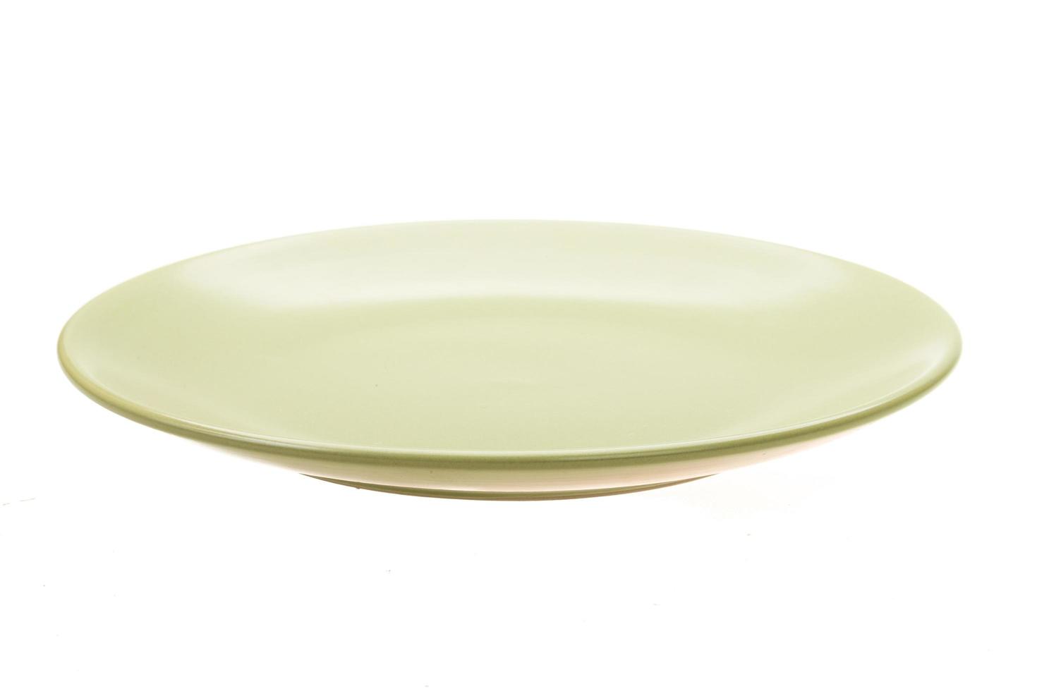 Plate on white photo