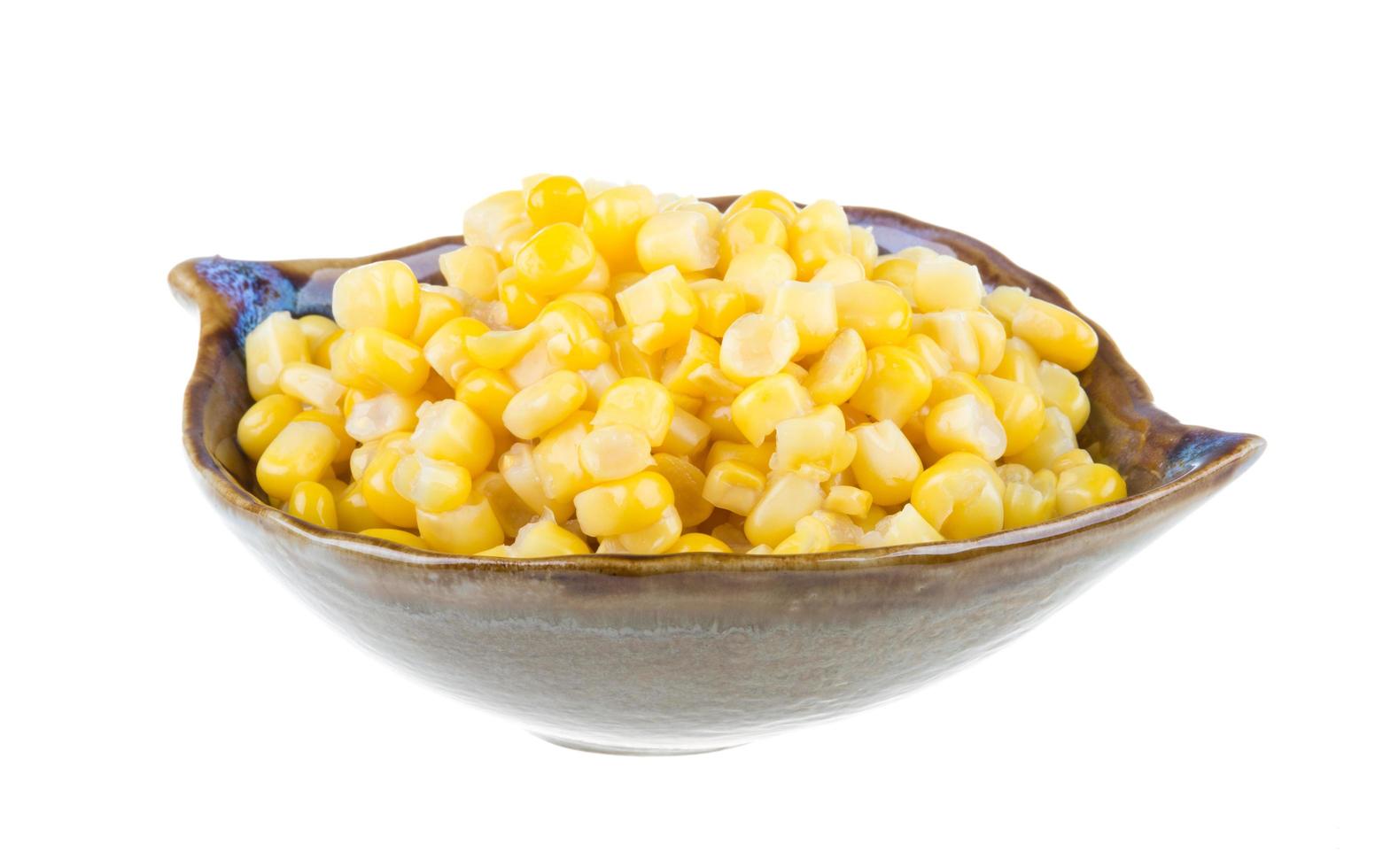 Corn on white photo