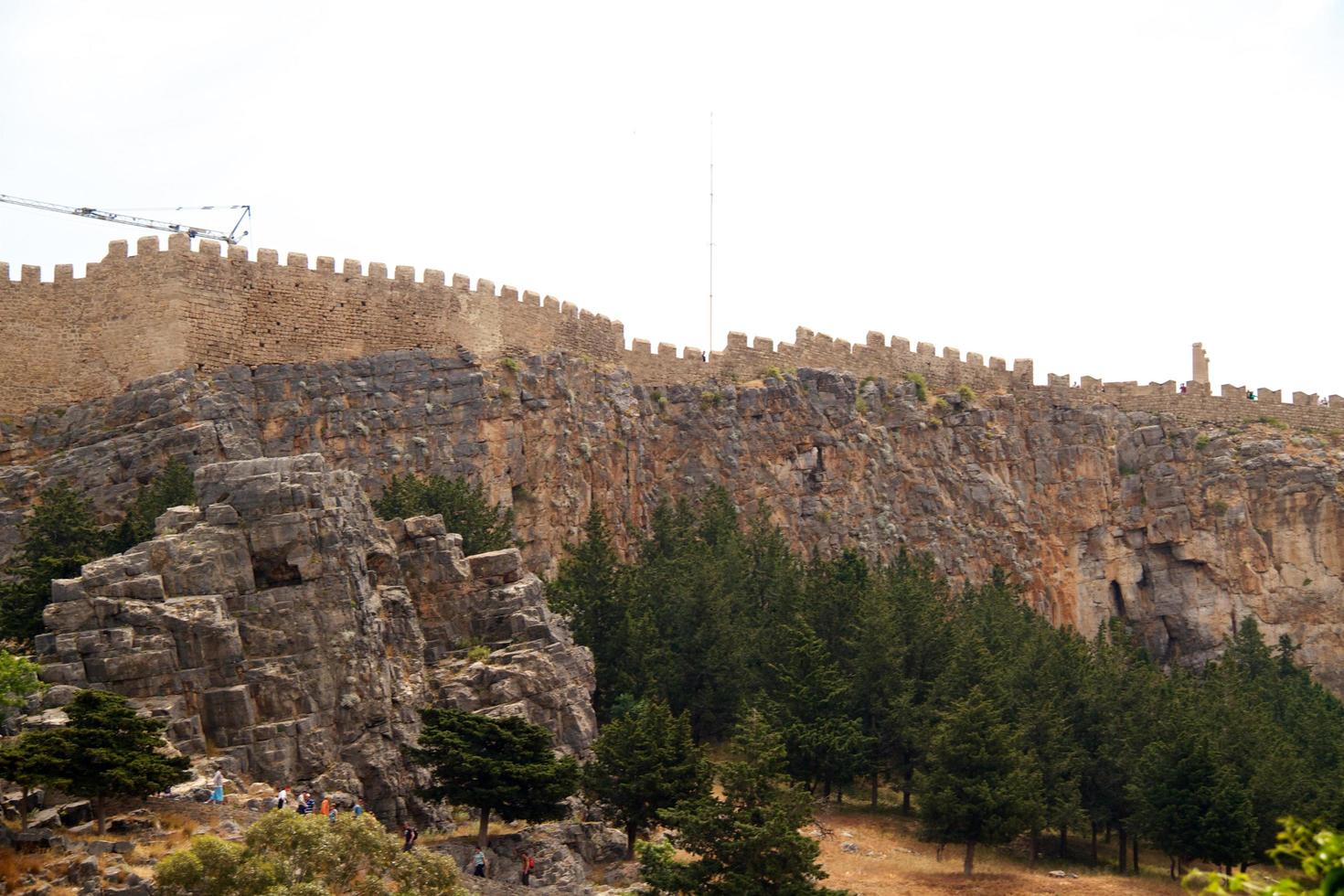 Acropolis in Lindos Greece photo