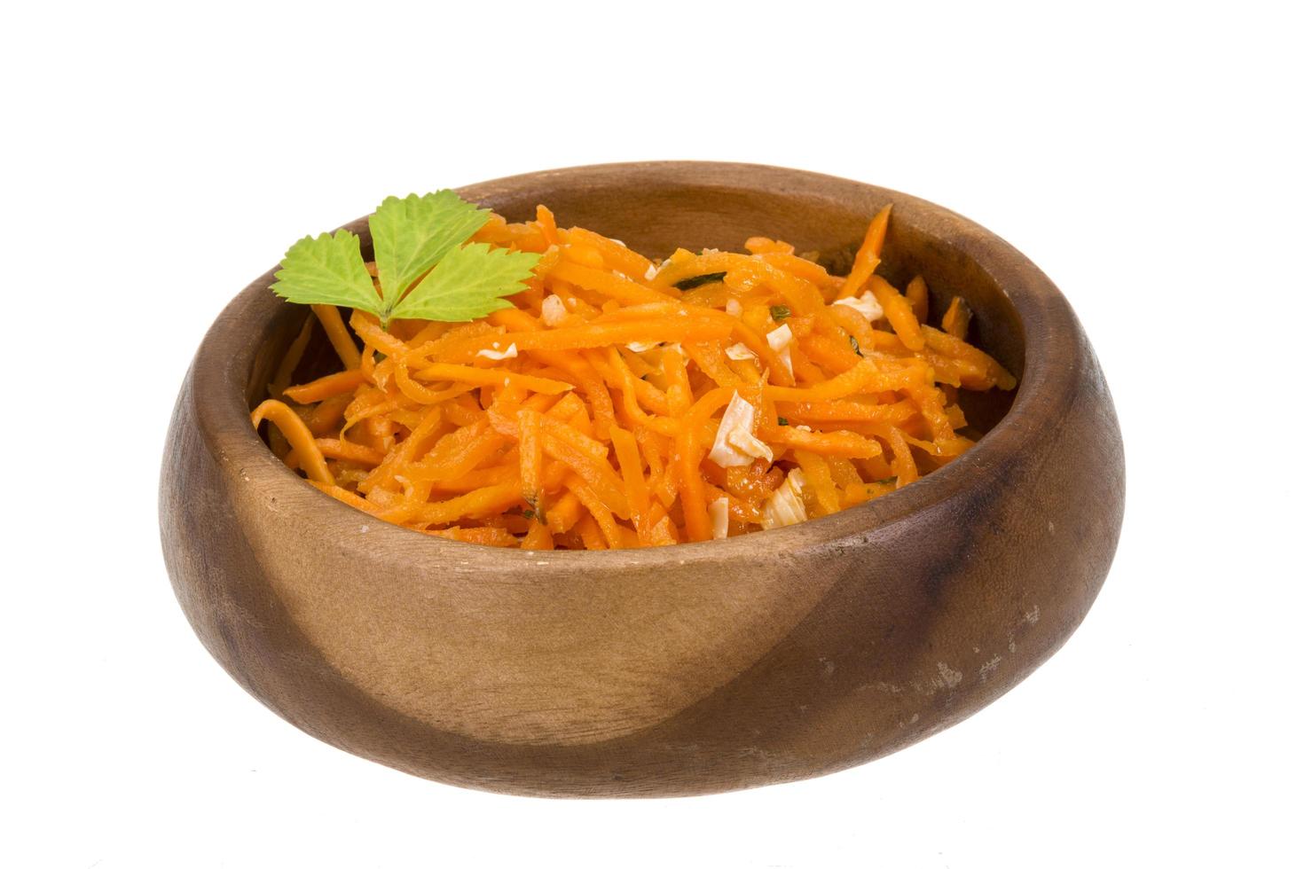 Korean carrot dish view photo