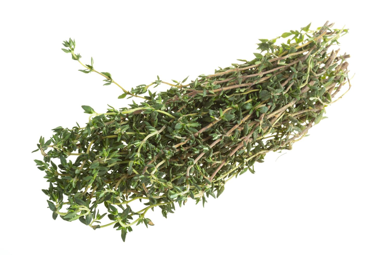 Fresh thyme on white 12844749 Stock Photo at Vecteezy