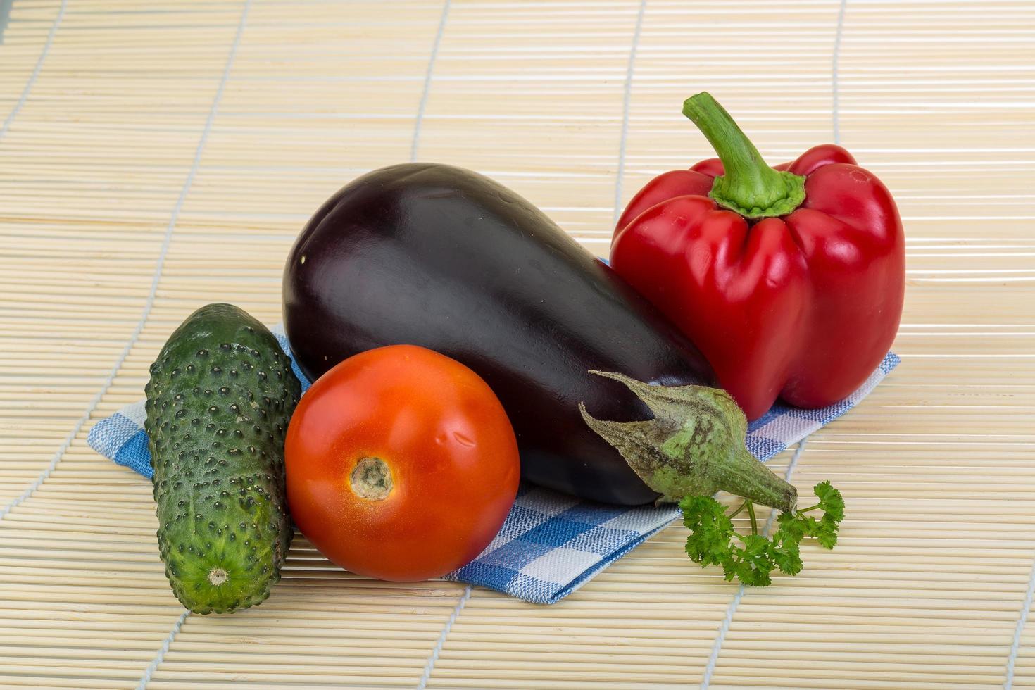 Vegetable on wood photo