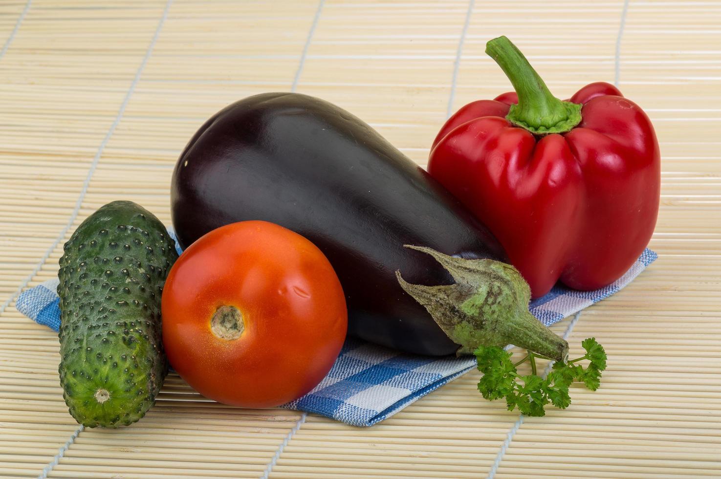 Vegetable on wood photo