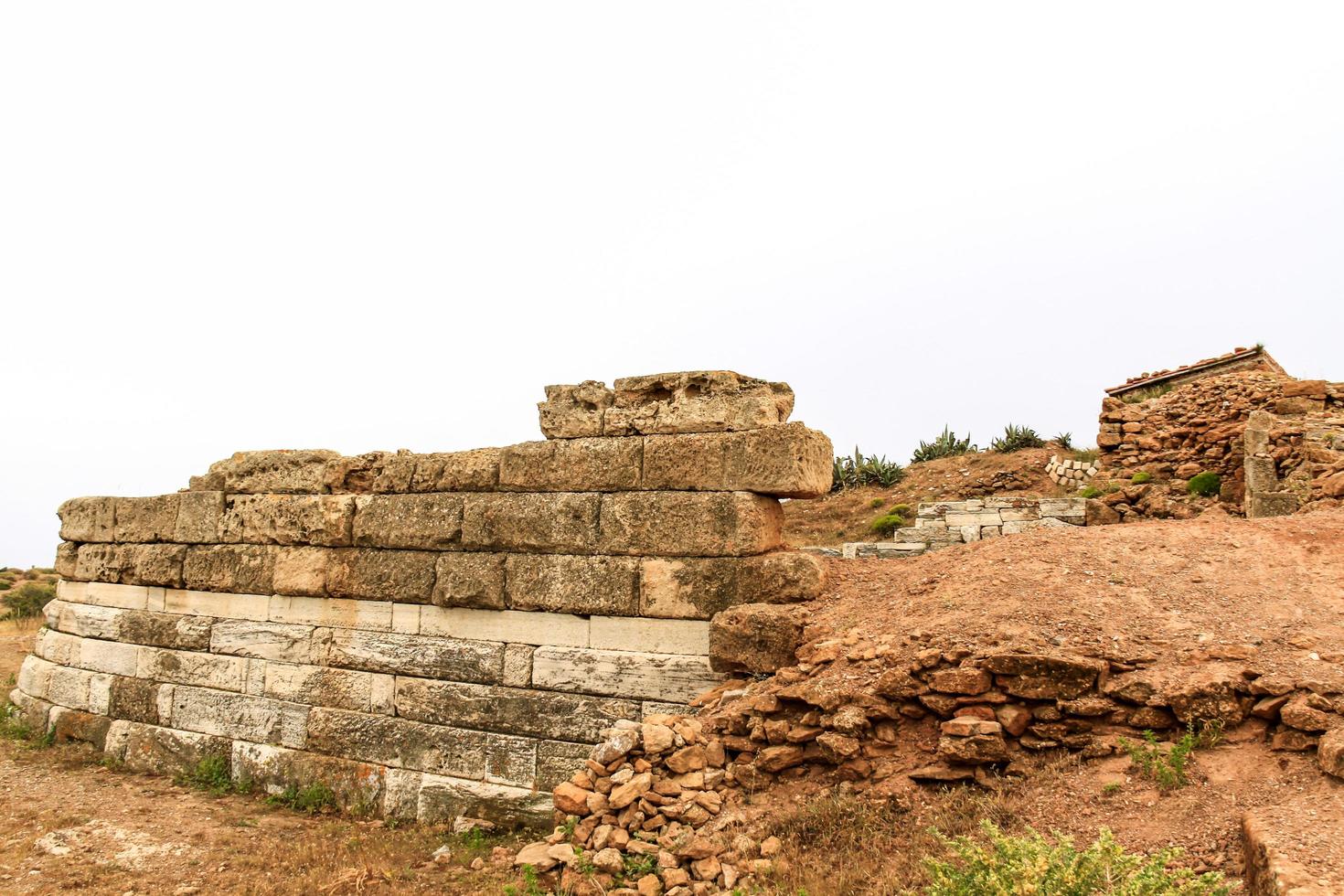 Greece ruins view photo
