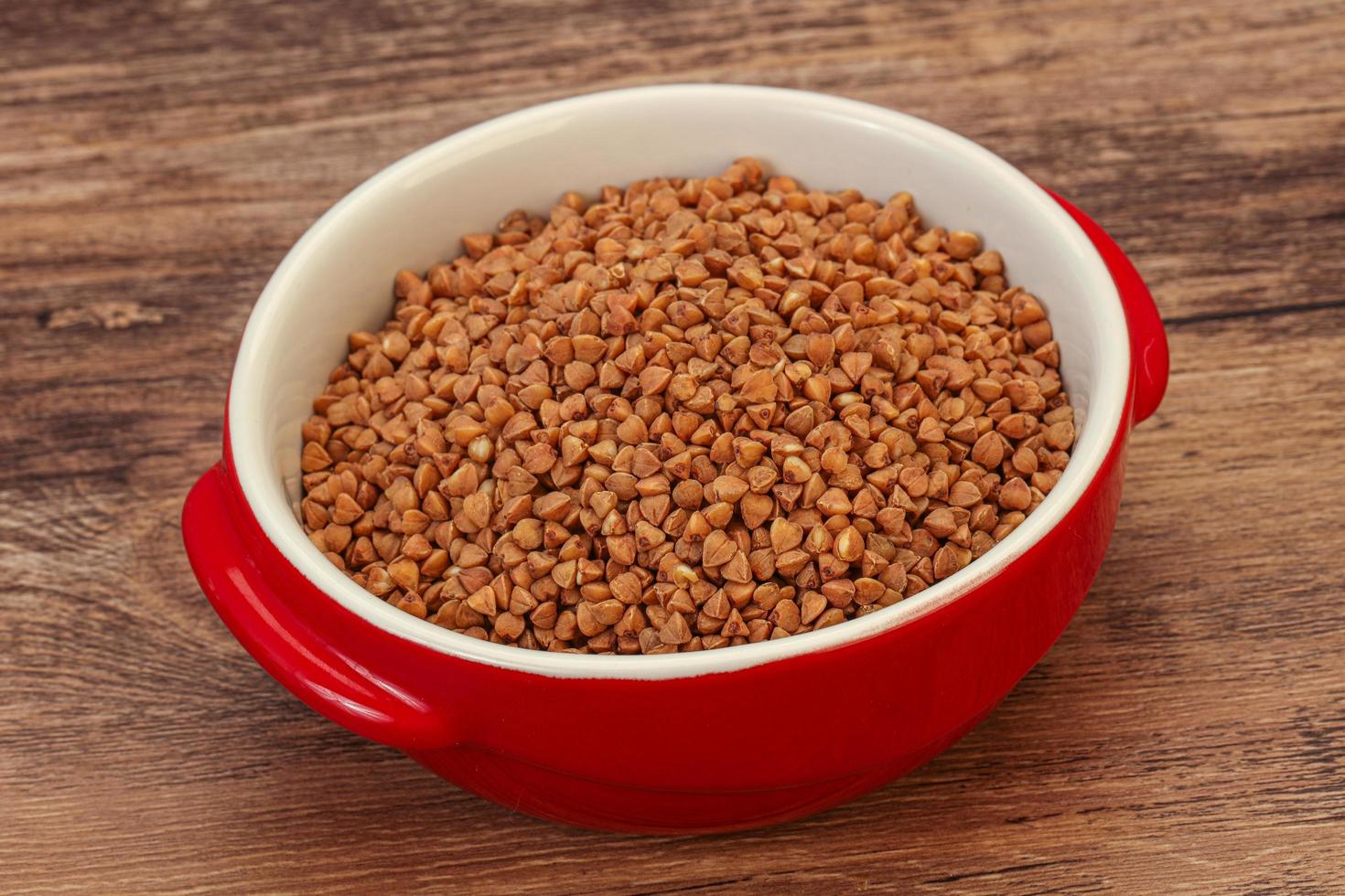 Buckwheat in bowl photo