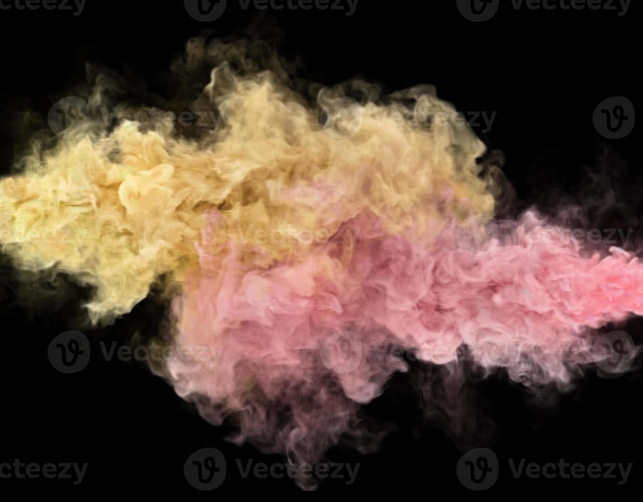 Caramel soft color smoke clouds. 3D render abstract background photo