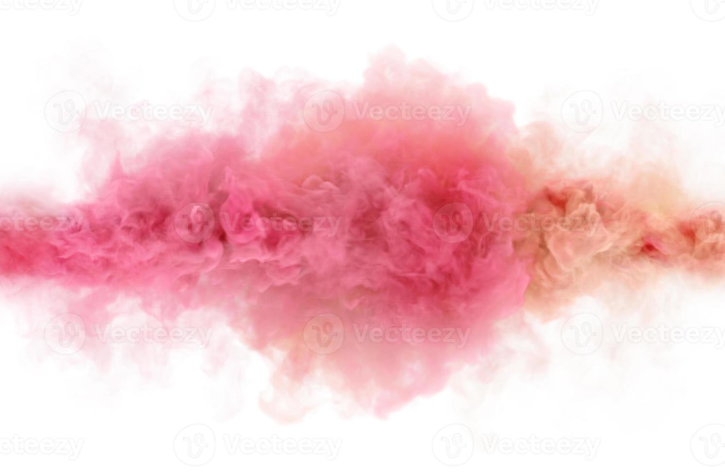 Pink caramel color smoking clouds. 3D render abstract background photo