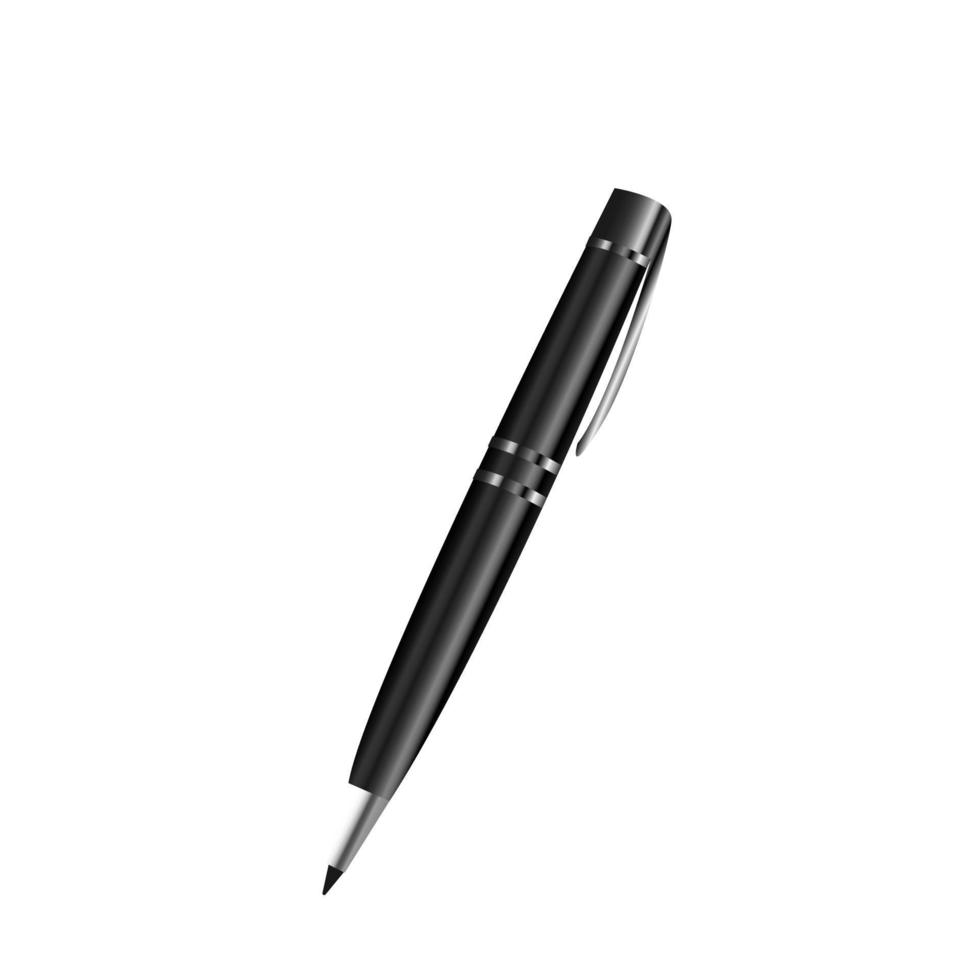 Realistic Pen. Vector illustration. Template For Brand Stationery Mockup