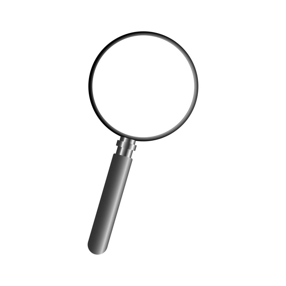 Magnifying Glass, Isolated On A White Background vector