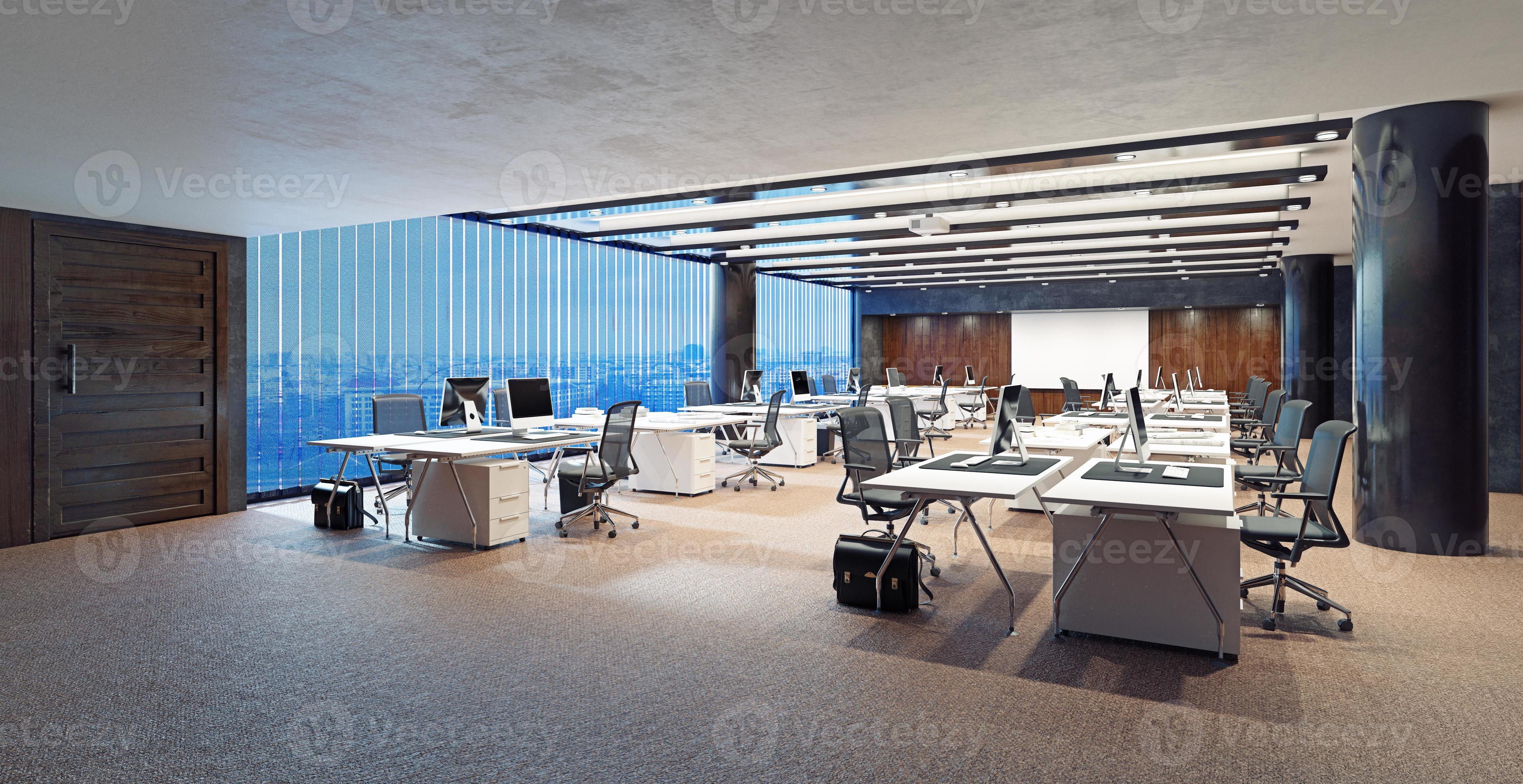 Modern office interior design 12846706 Stock Photo at Vecteezy