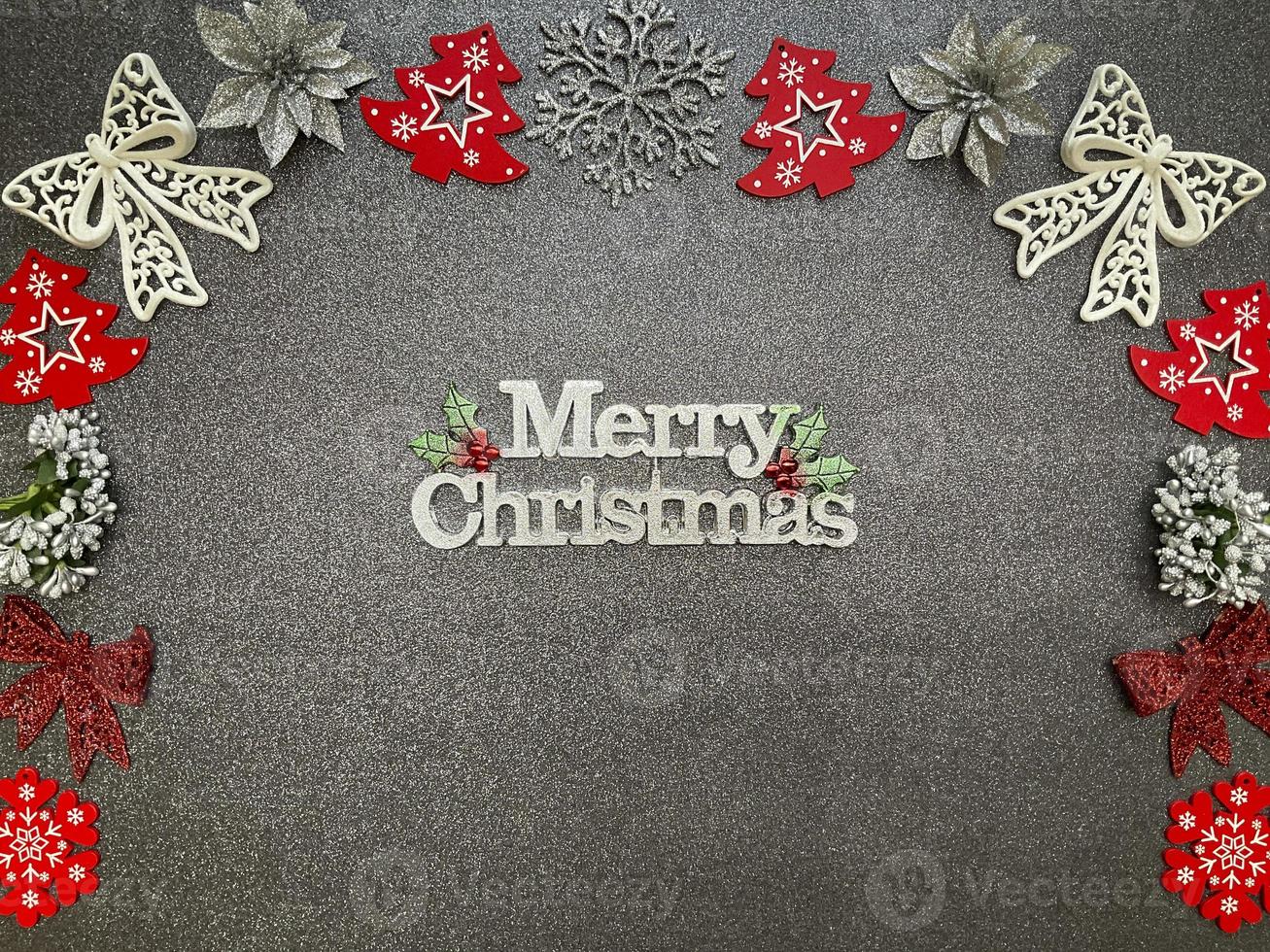 Merry xmas copyspace flatlay photo