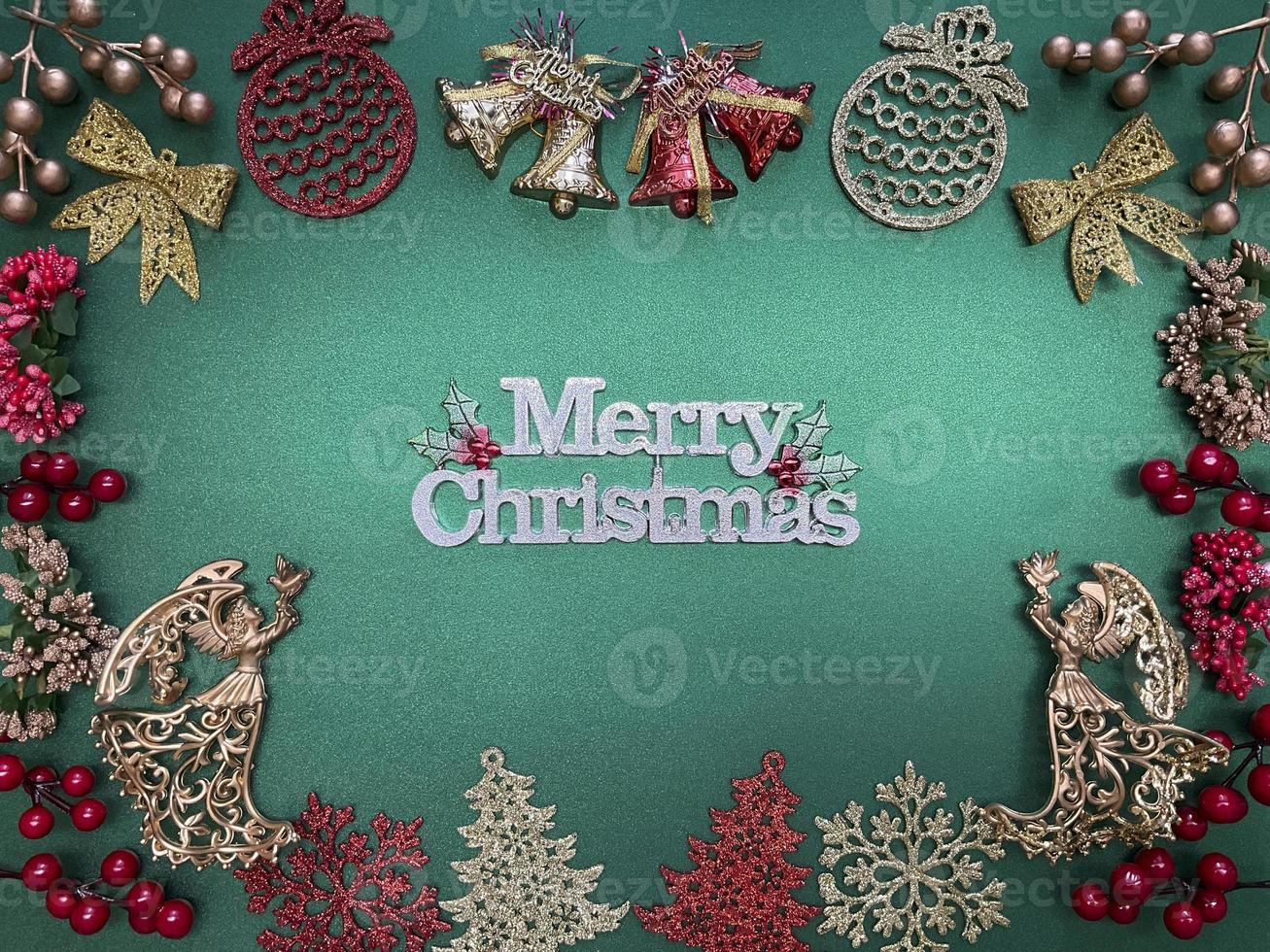 Merry xmas flatlay copyspace photo