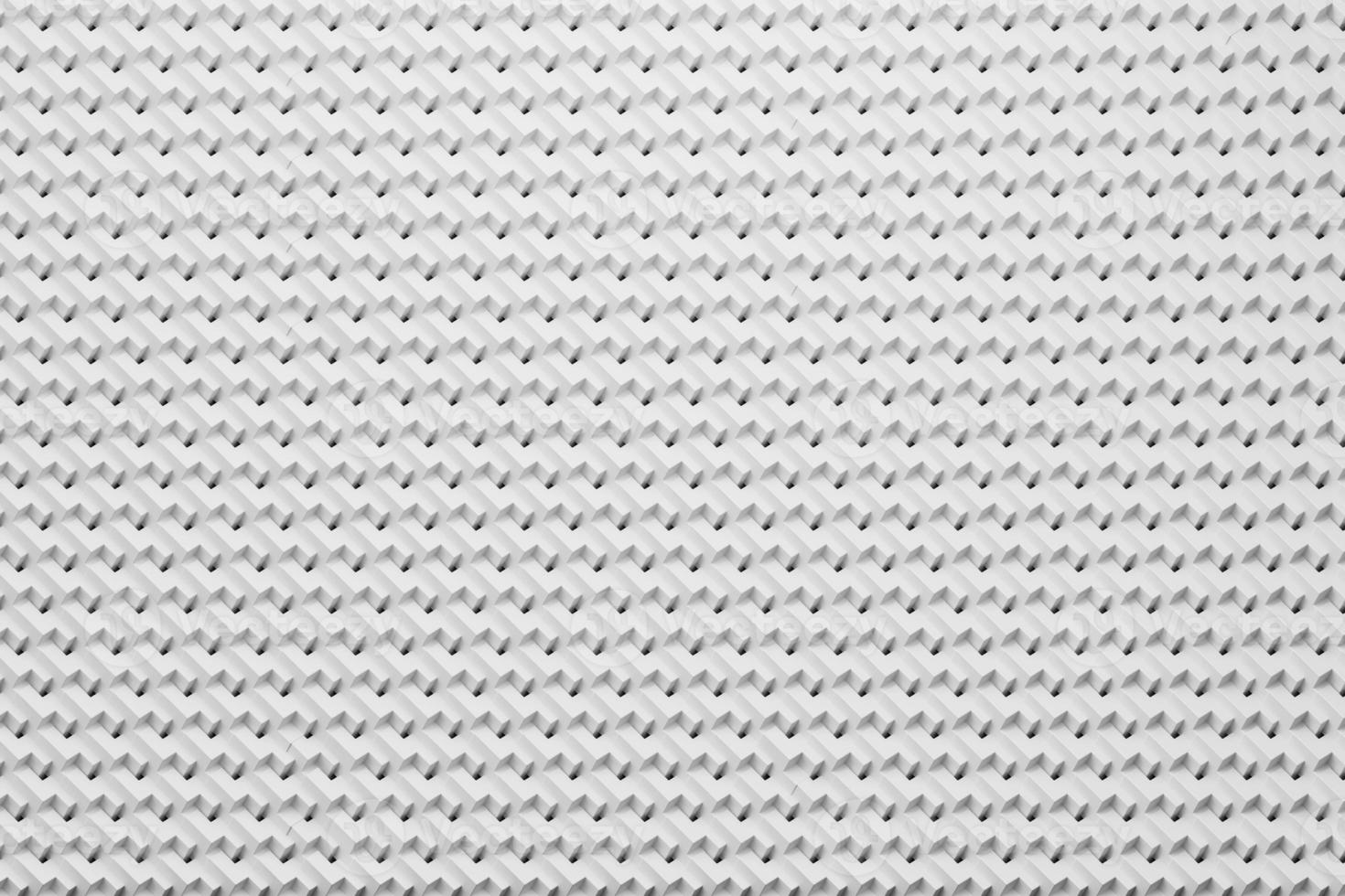 Abstract White row of objects background 3d rendering photo