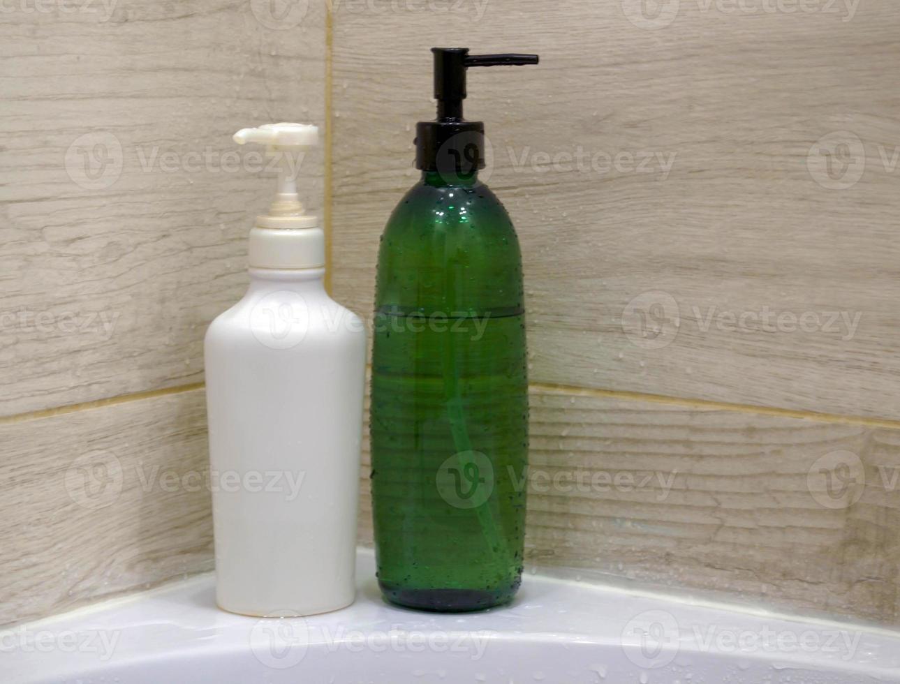 Shampoo bottles photo 12847019 Stock Photo at Vecteezy