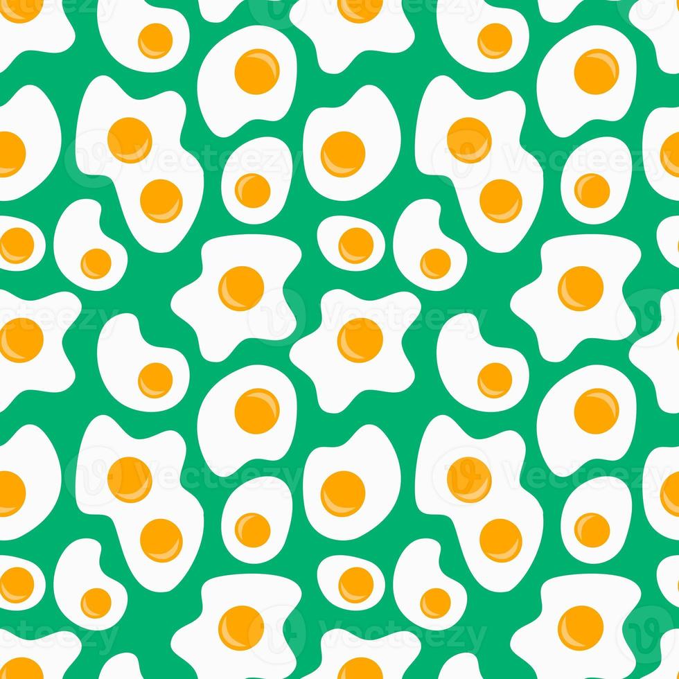 Seamless pattern with scrambled eggs photo