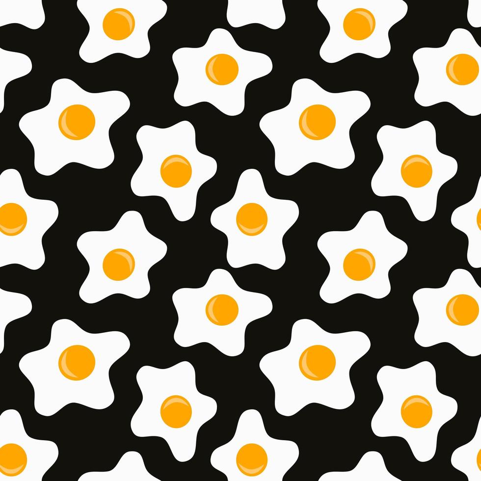 Seamless pattern with scrambled eggs photo