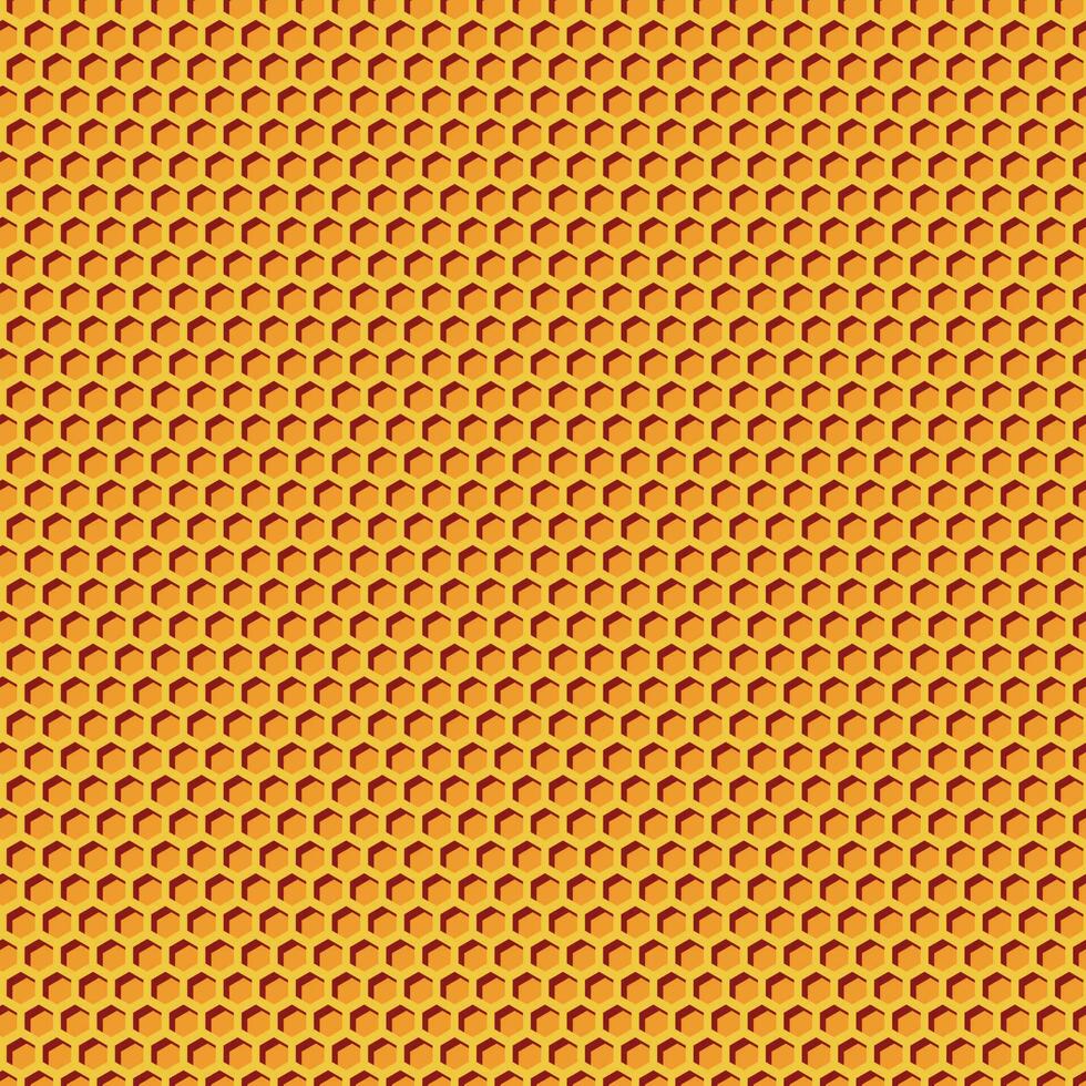 orange honeycomb illustration vector