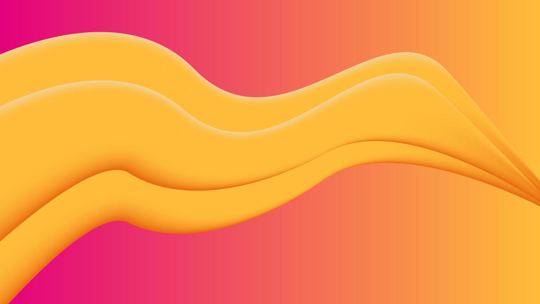 Abstract background with pink and yellow colors and wavy lines in the middle, suitable for design needs, display, website, UI, and others photo