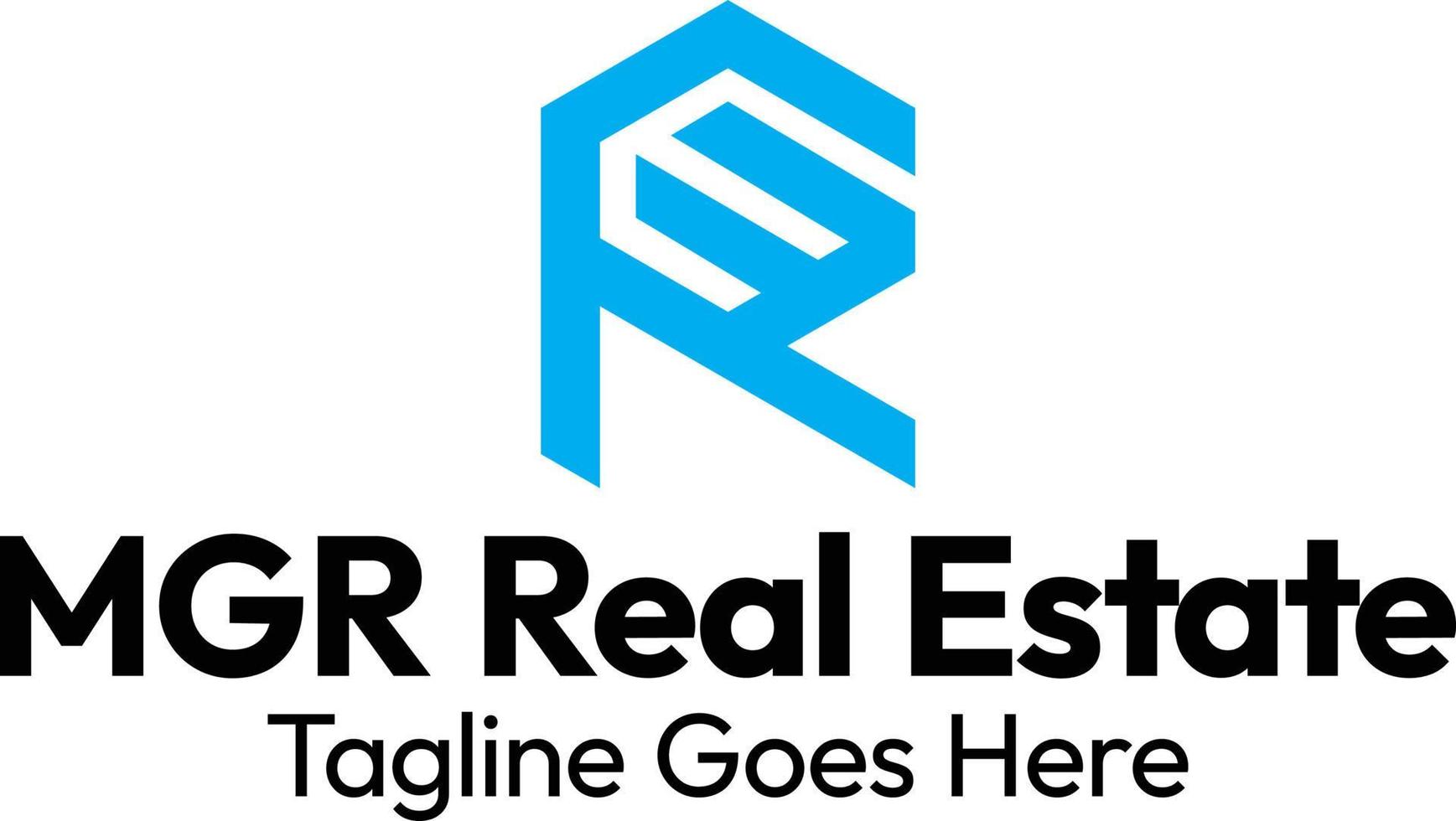 M,G And R Letter Logo-Real Estate vector