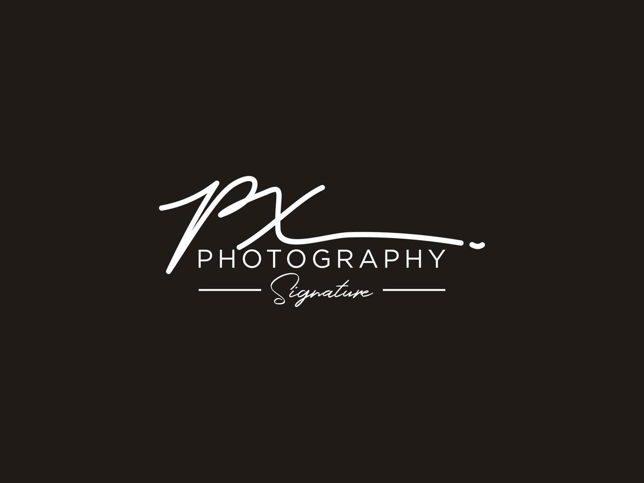Letter PX Signature Logo Template Vector