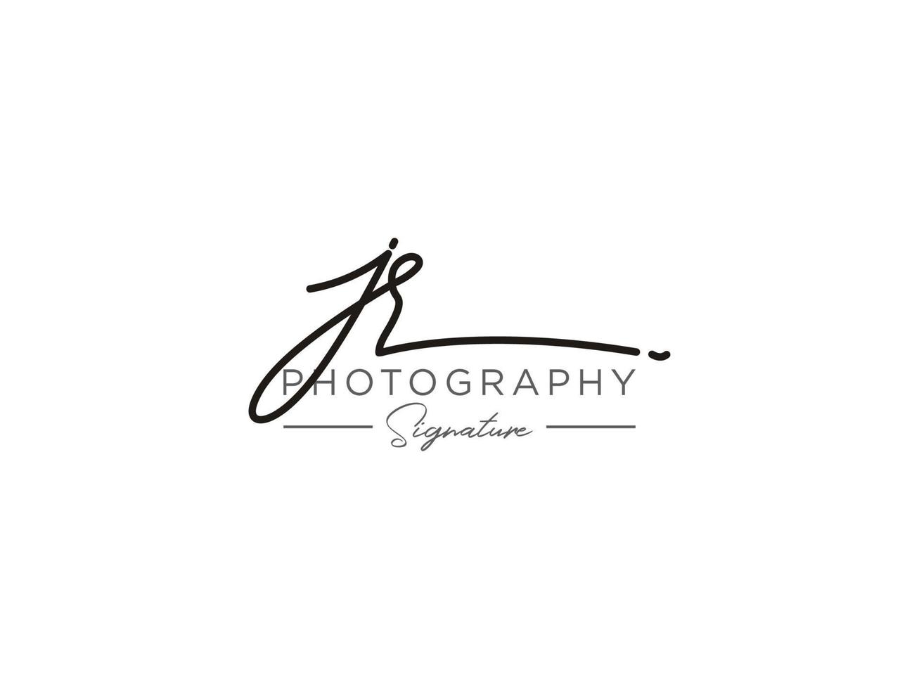 Letter JR Signature Logo Template Vector