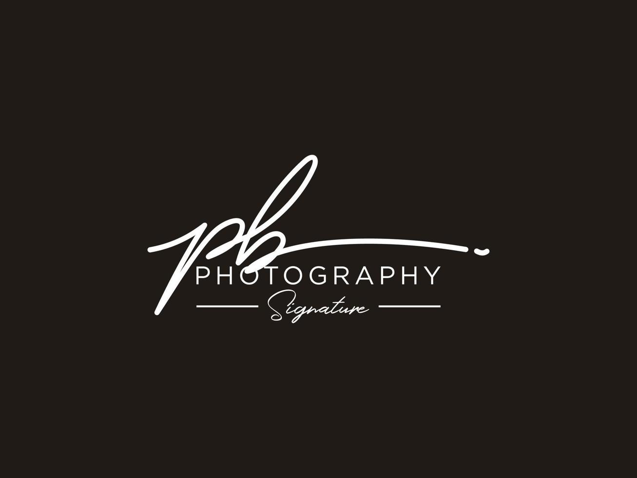 Letter PB Signature Logo Template Vector