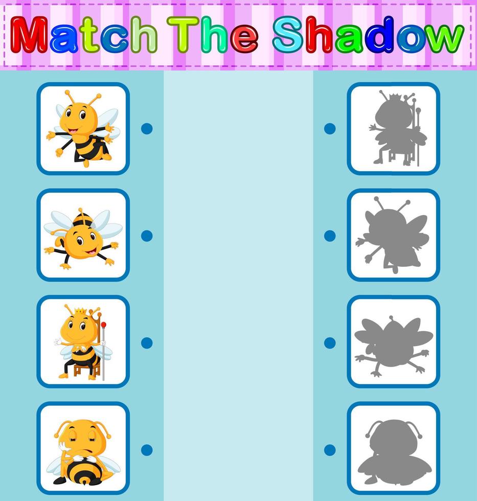 Find the correct shadow of the bee vector